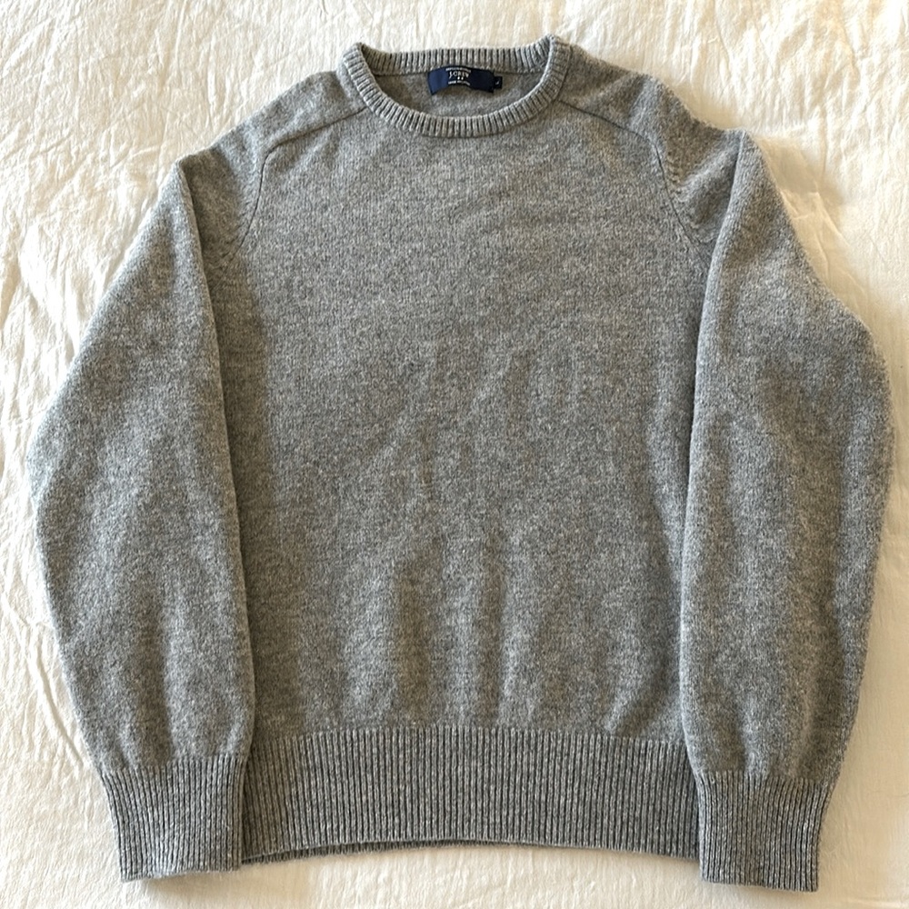 J.Crew lambswool crewneck sweater, EUC